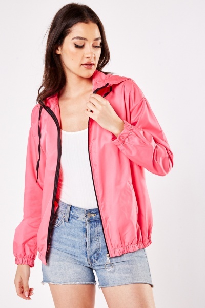 O-Ring Zip Up Hooded Jacket