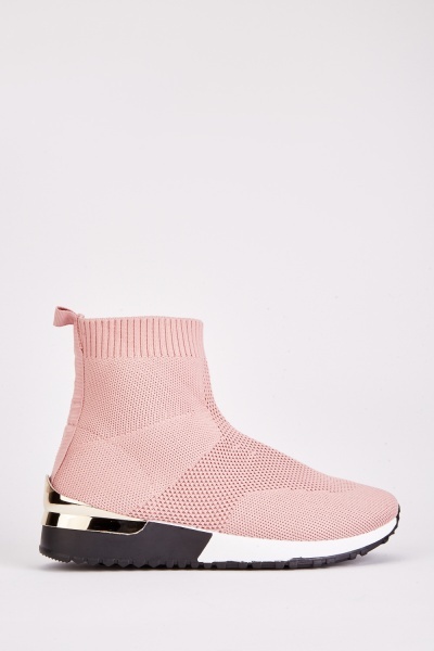Image of Knitted Sock Ankle Trainer Boots