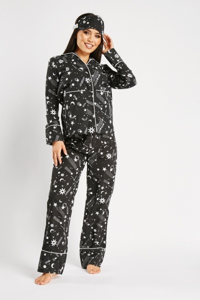 Night Sky 3 Piece Pyjama Set