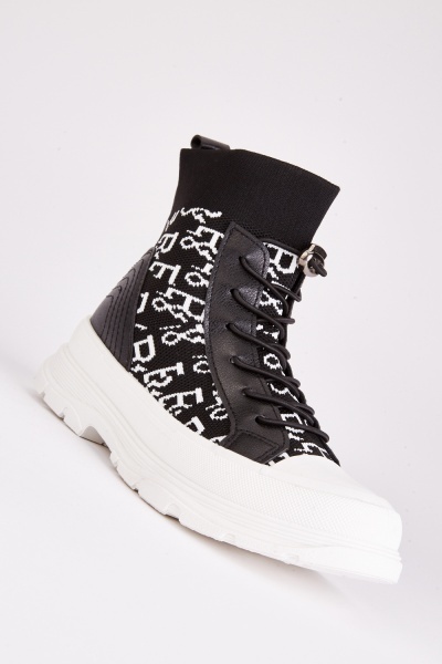 Monogram Toggle High Top Trainers