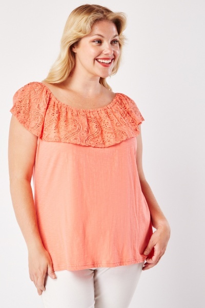 Chantilly Lace Overlay Top