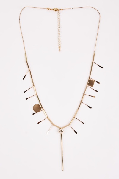 Contrasted Long Necklace