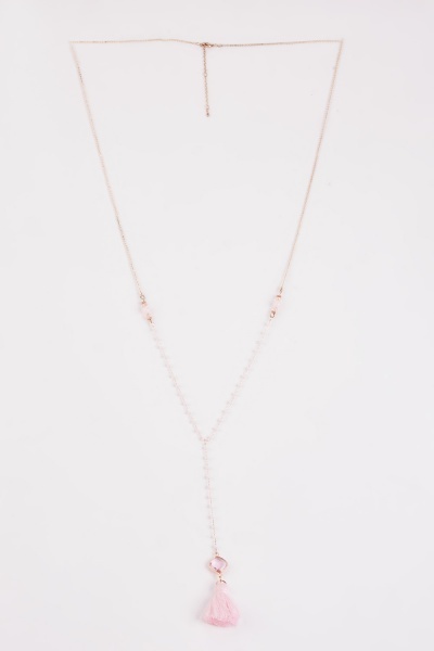 Tassel Gemstone Necklace
