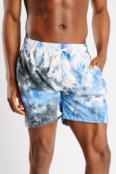 Image of Tie Dyed Mens Swim Shorts