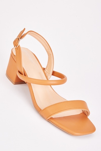 Twin Strap Buckled Ankle Sandals