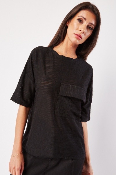 Image of Oversized Pocket Flap Top