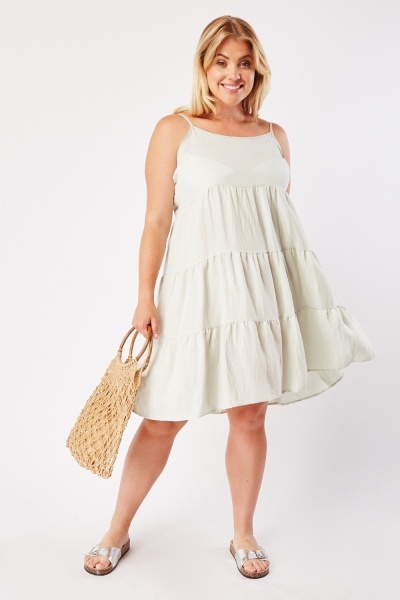 Image of Smock Strappy Midi Dress