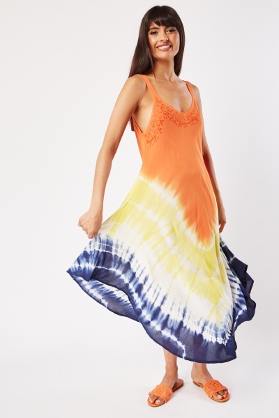 Tie Dyed Tent Maxi Dress