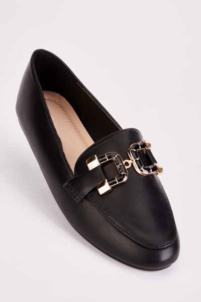 Front Detail Slip On Loafers