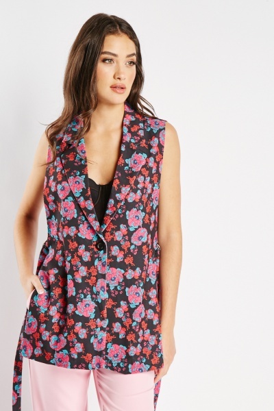 Image of Lapel Front Cut Out Side Gilet