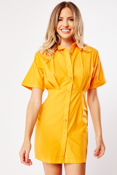 Image of Buttoned Shirt Mini Dress