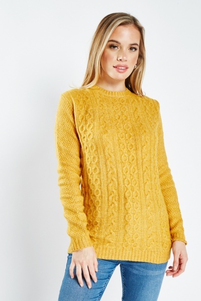 Image of Casual Cable Knit Jumper