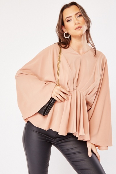 Image of Pleated Cocoon Blouse