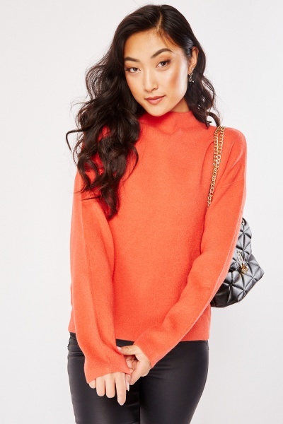 Image of Dropped Shoulder Knitted Pullover