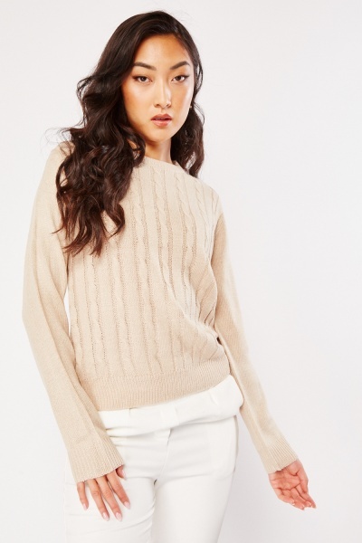 Image of Cable Knit Pattern Jumper