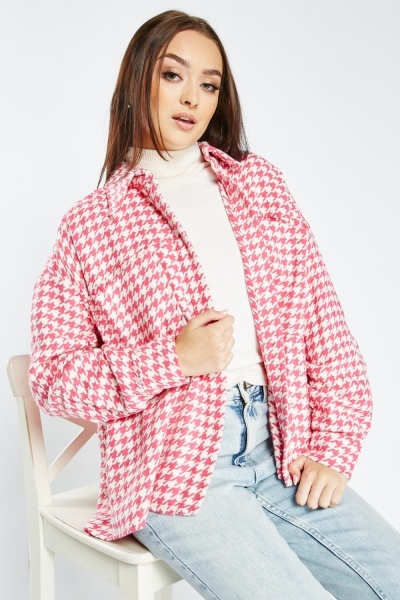 Image of Houndstooth Casual Shacket