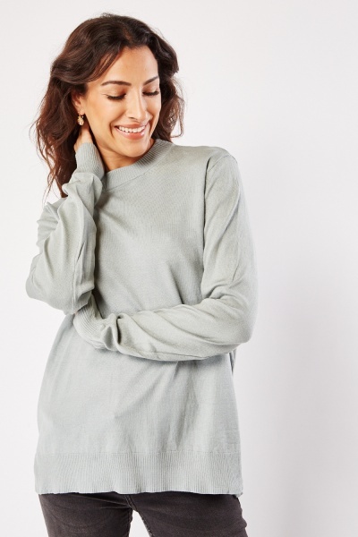 Image of Plain Knit Sweater