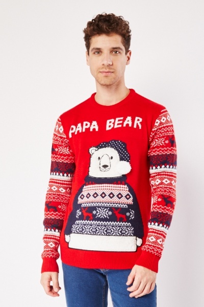 Polar Bear Knitted X-Mas Jumper