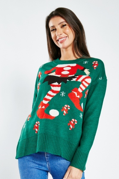 Half Elf Christmas Knit Jumper