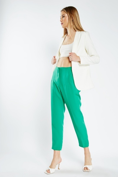 Image of High Waist Tailored Trousers
