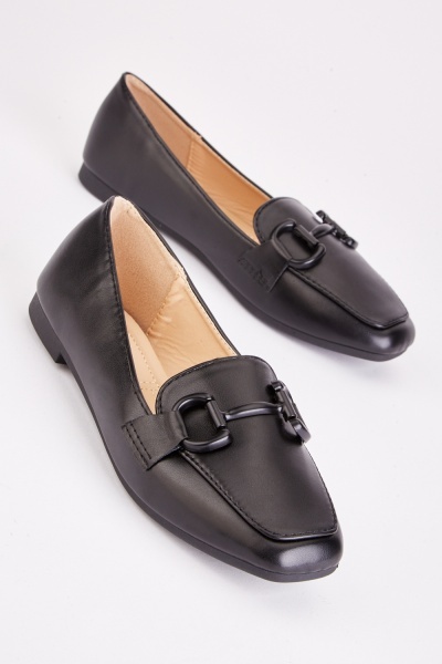 Image of Front Detailed Slip On Loafers