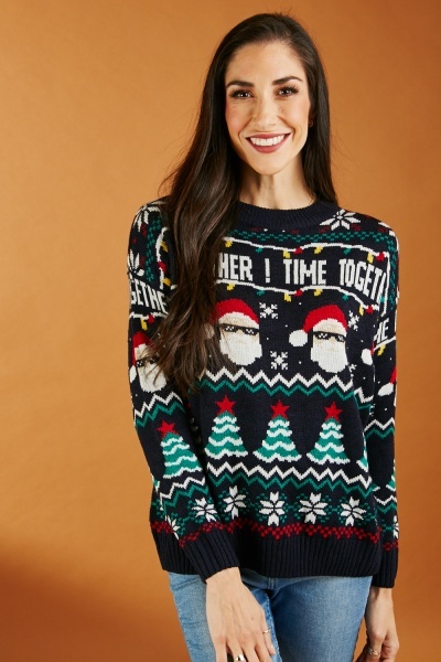 Image of Isle Knitted Christmas Jumper