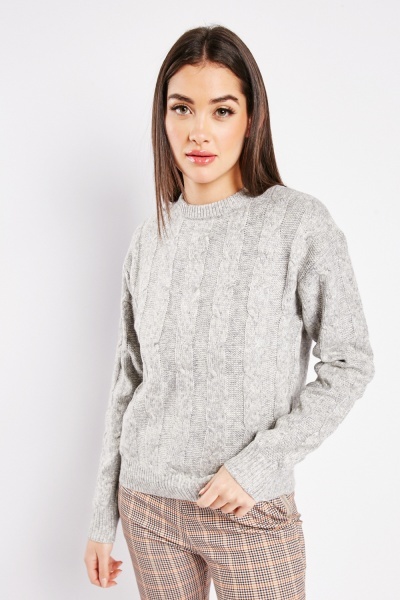 Image of Cable Garter Knitted Jumper