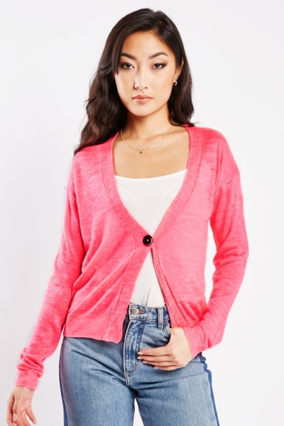 Image of Single Breasted Thin Cardigan