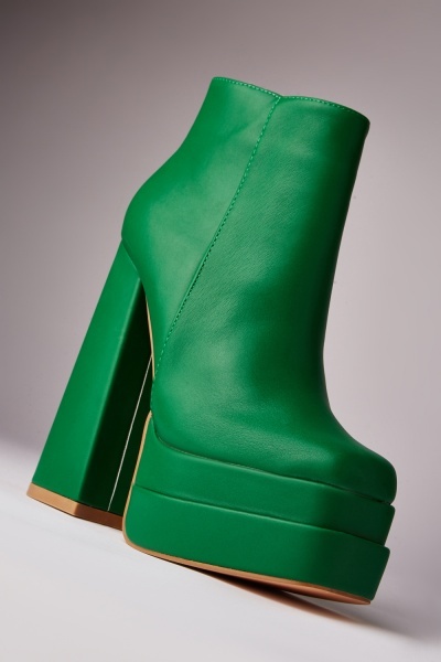 Block High Heel Ankle Boots