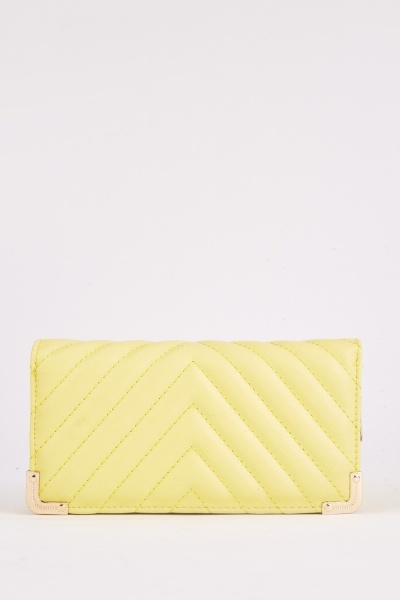Yellow Quilted Purse