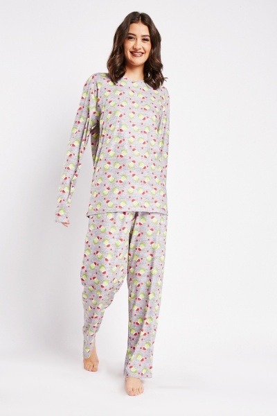 Image of Happy Face Christmas Pyjama Set