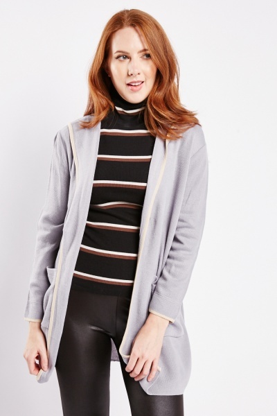 Image of Button Up Hooded Cardigan