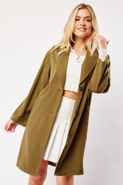Light Weight Longline Trench Coat