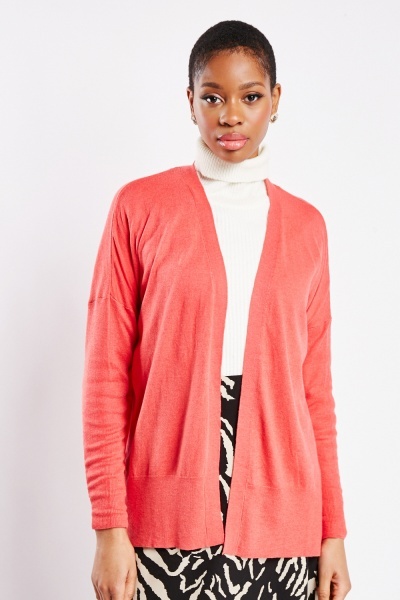 Image of Open Front Thin Knit Cardigan