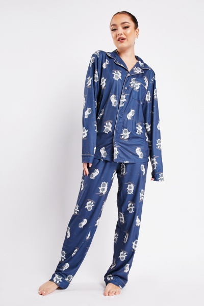 Image of Novelty Printed Pyjama Set