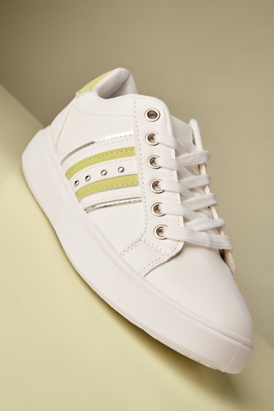Studded Detail Lace Up Sneakers
