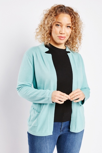 Image of Thin Knit Cotton Open Front Cardigan