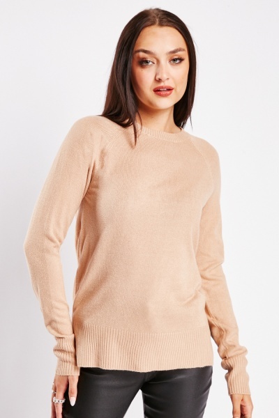 Image of Raglan Sleeve Knit Sweater