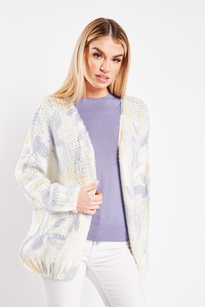 Image of Loose Knitted Open Cardigan