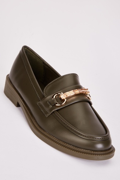 Image of Diamante Bar Front Loafers