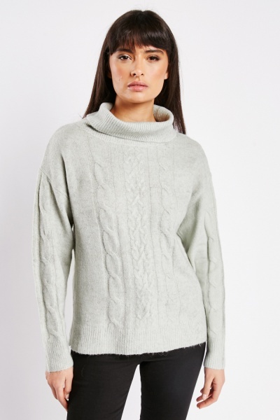 Image of Jade Cable Knit Jumper