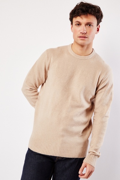Round Neck Knitted Mens Top