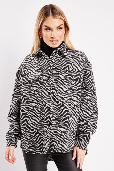 Animal Print Soft Touch Shacket