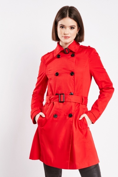 Image of Double Breasted Trench Coat