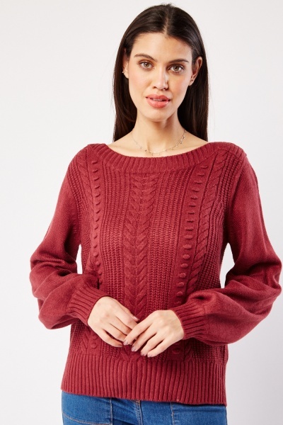 Image of Cable Knit Chunky Jumper