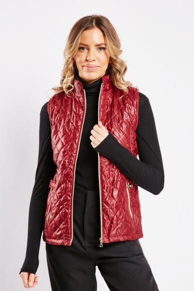 Image of Diamond Quilted Gilet