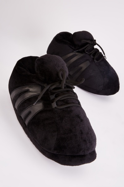 Lace Up Mens Cushioned Slippers