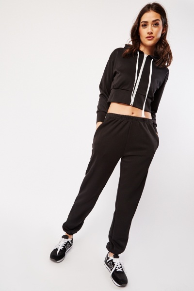 Zipped Hoodie And Joggers Set