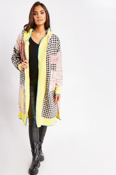 Image of Houndstooth Contrast Coat