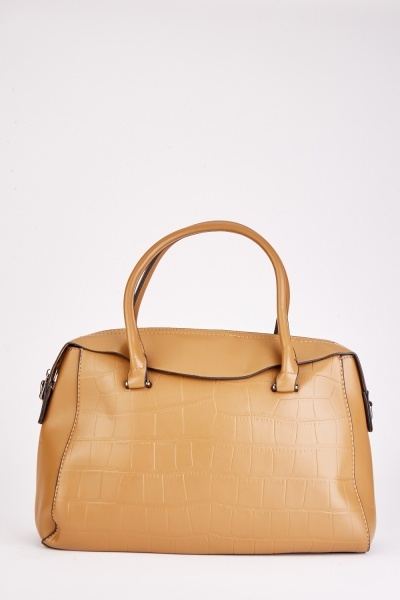 Image of Mock Croc Faux Leather Bag